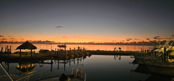 Perfect evening at the Islamorada marina after fishing.