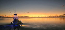 Perfect sunset fishing setup in beautiful Islamorada waters.