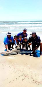 6 people fishing in Port Aransas