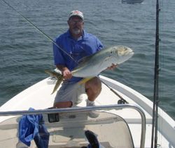 A lone angler fishing in Jacksonville