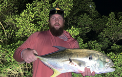 Crevalle Jack, a 24-inch fish, caught while fishing in FL