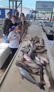 Group of 6 people fishing in OK