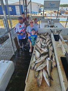 Six anglers with two striped bass caught in OK