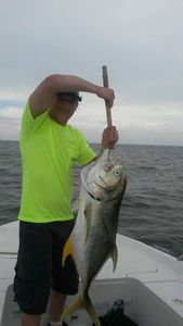 Solo angler fishing in Gulf Shores