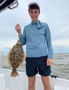 A Southern Flounder fish caught in Gulf Shores