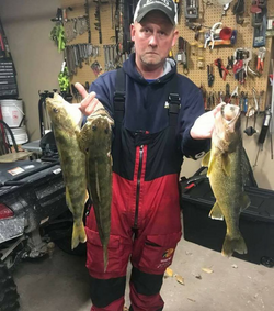 Angler with 3 great fish caught in Muskegon