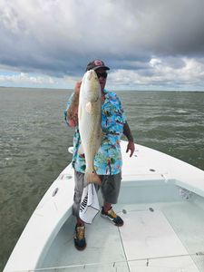 Fishing in TX with a 45-inch fish
