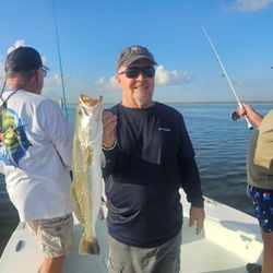 Spotted weakfish caught while fishing in TX
