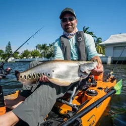 Successful angler in Florida enjoying the thrills of fishing