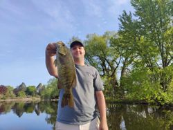 Fishing for Smallmouth Bass in Michigan River