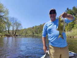 River bass fishing