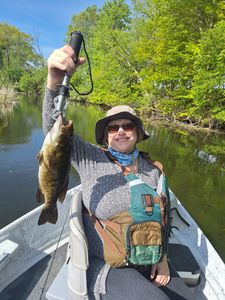 A lone angler fishing in Alma