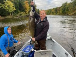 One sea trout caught in Alma, fishing