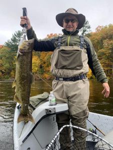 A lone angler fishing in Michigan