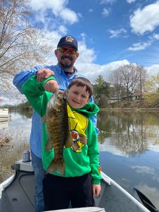 Smallmouth bass caught in Alma