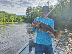 Smallmouth bass caught on fishing trip in MI
