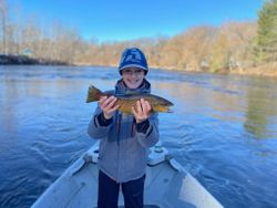 Spotted Weakfish, 17 inches, caught while fishing in MI