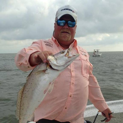 A single angler fishing in Texas