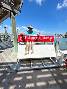 Two redfish caught during a fishing tour in Port Aransas