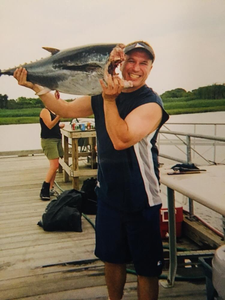 Fisherman with a 17-inch catch in Quincy