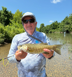 A person fishing in Fort Smith