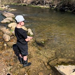 Person fishing at Fort Smith