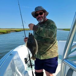 Hooked a Flounder in Stone Harbor, NJ