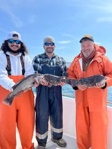 Three anglers fishing in Bourne