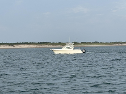 Clear skies and calm waters set the stage for an epic day of deep sea action!