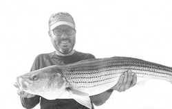 A single person fishing in MA