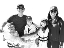 Nice White Bass caught using multiple techniques in clear conditions at Barnstable Harbor!