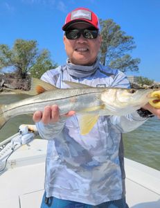 A 20-inch Snook caught fishing in FL