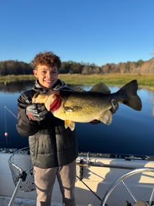 Impressive bass caught on a crisp morning