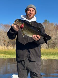 Stunning largemouth bass catch in perfect weather