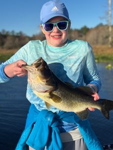 Powerful largemouth bass!