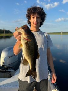 Lone angler fishing in Interlachen
