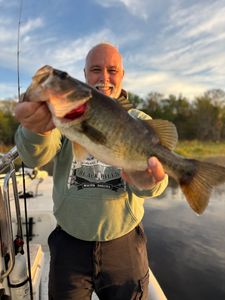 Largemouth bass caught while fishing in Interlachen