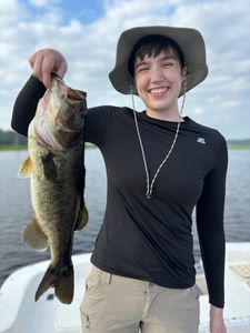 A scenic view of the lake in Interlachen, perfect for fishing.