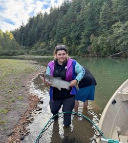 Coho salmon caught fishing in OR