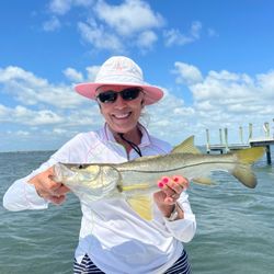 Snook, a 21-inch coastal fish, caught by an angler in Jensen Beach