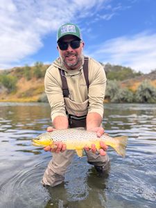 Brown trout catch during fishing tour in South Portland ME