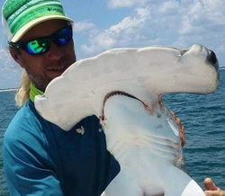 One fisherman catching a fish in FL
