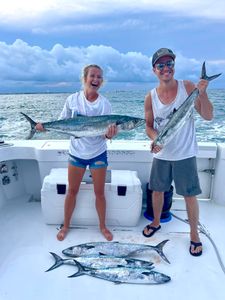 King Mackerel, 3 big fish caught while fishing in NC