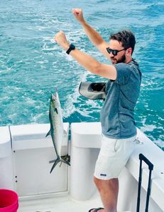 A Spanish Mackerel, a 20-inch fish, caught while fishing at Wrightsville Beach