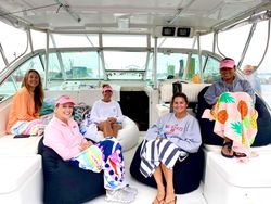 People enjoying a fishing trip at Wrightsville Beach