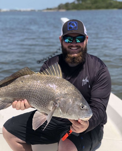 Caught a Black Drum fish in Steinhatchee, Florida