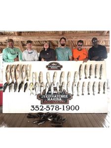 Group of 6 people enjoying a fishing trip in FL