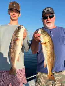 Two redfish caught while fishing in FL