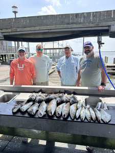 Freshly caught fish sizzle on the lakeside grill.