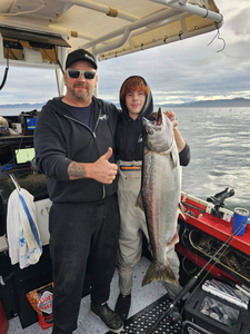 Chinook Salmon caught while fishing in Pacific City
